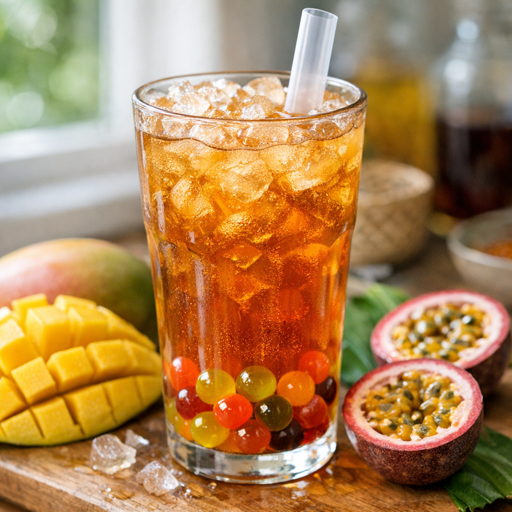 Bubble tea perle de fruit recette : le guide maison équilibré