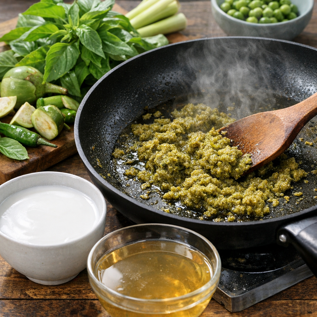 Comment utiliser la Pâte de Curry Vert sans l’étouffer