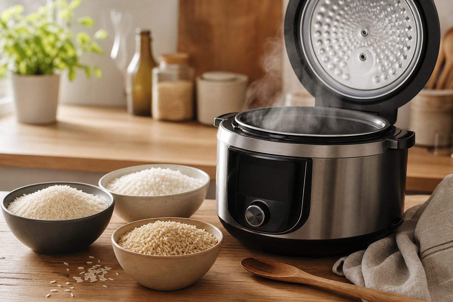Temps de cuisson : basmati, riz classique et riz complet