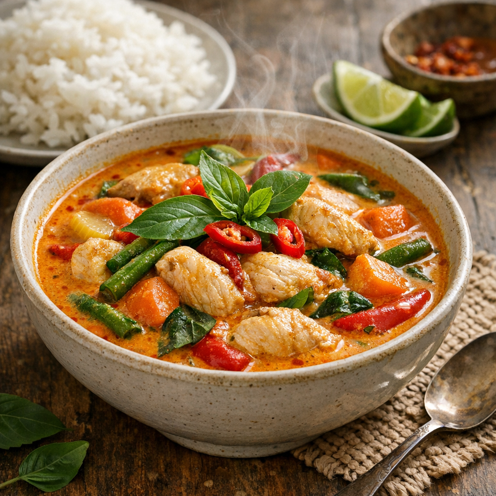 Curry rouge thaï : recette, goût et secrets d’authenticité