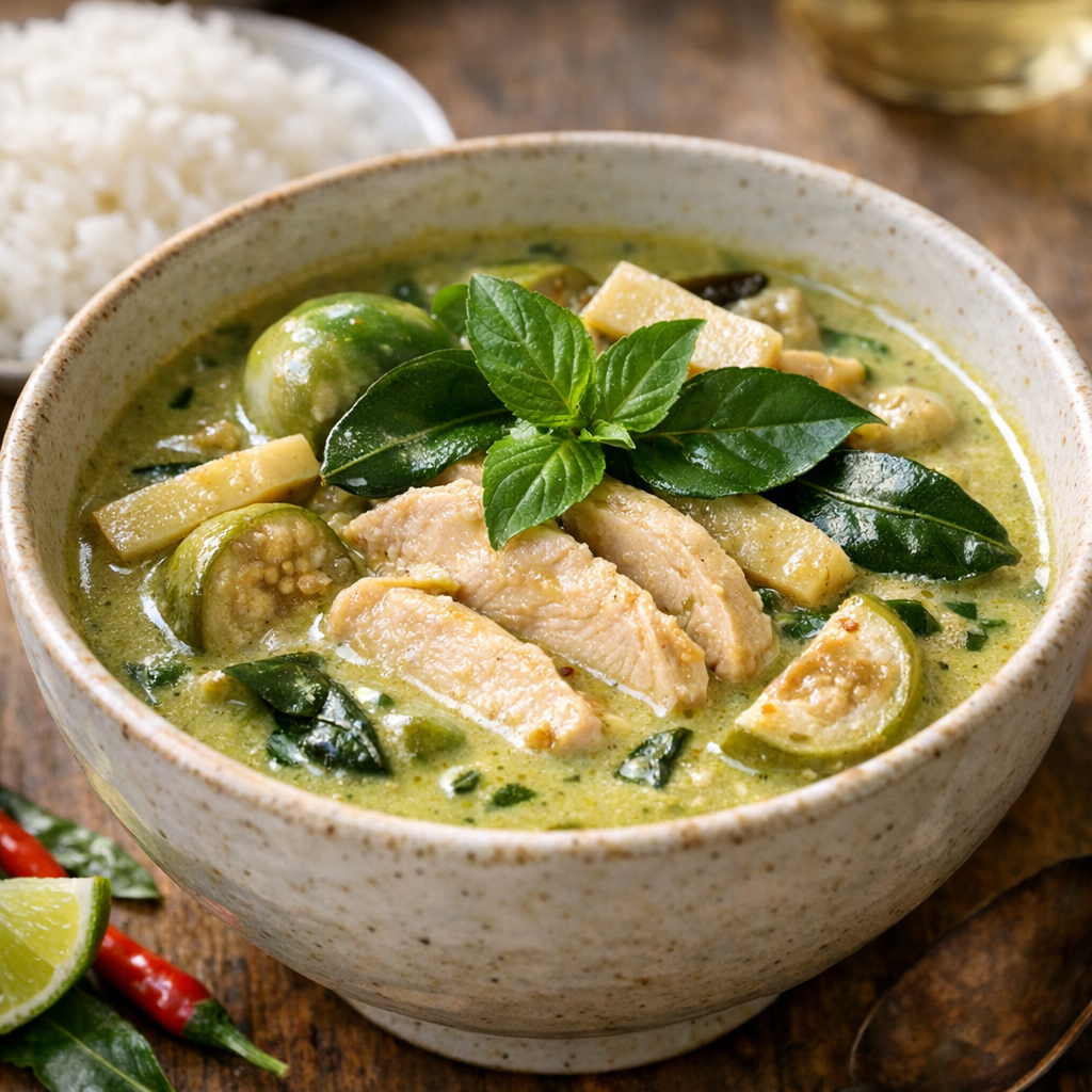 Curry vert thaï : la vraie recette parfumée de cheffe