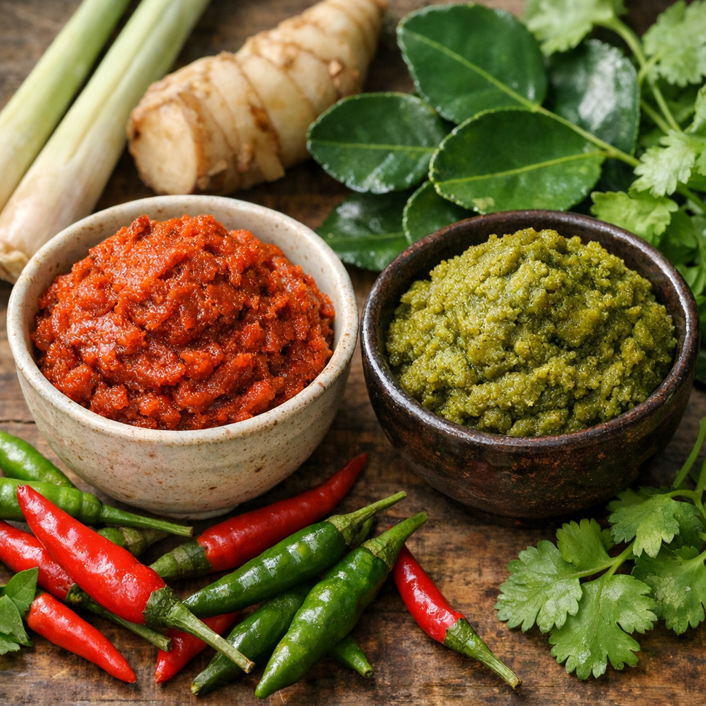 Quelle est la différence entre le curry rouge et le curry vert ? : gui