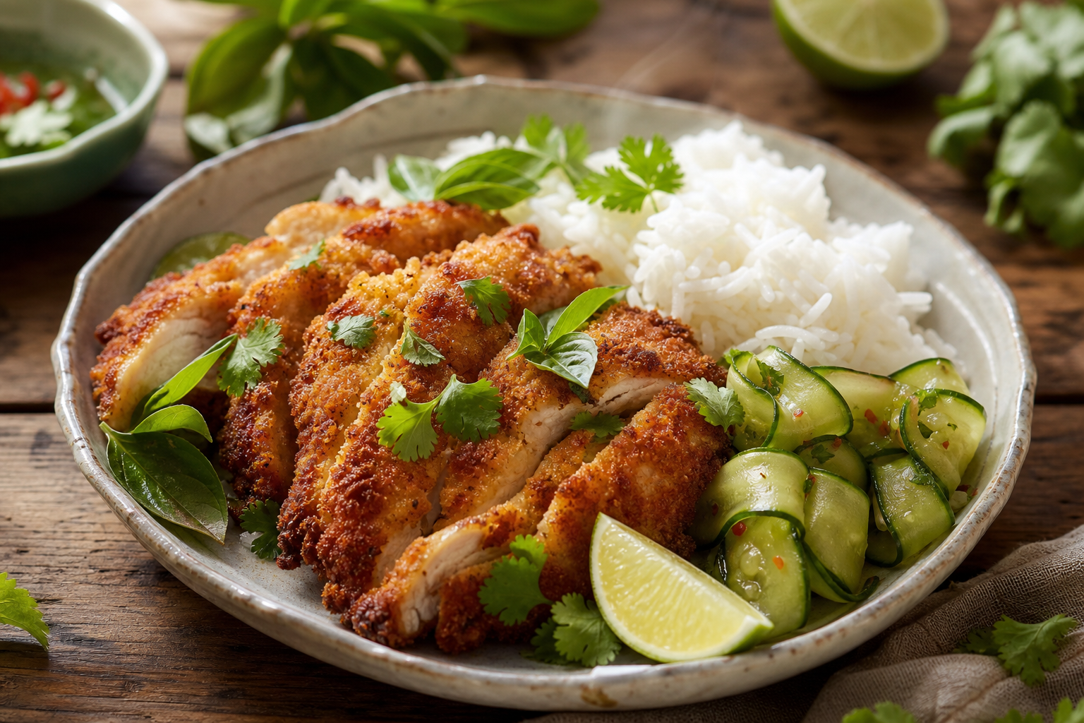 L’escalope de poulet à l’Airfryer reste moelleuse et dorée