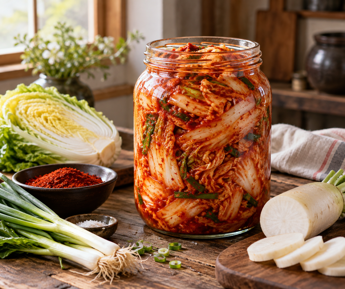 Le kimchi maison se prépare facilement avec cette recette