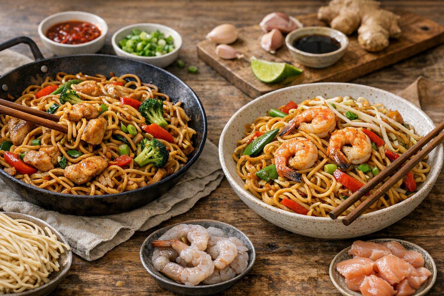 Version au poulet ou aux crevettes : ce qui change dans la recette