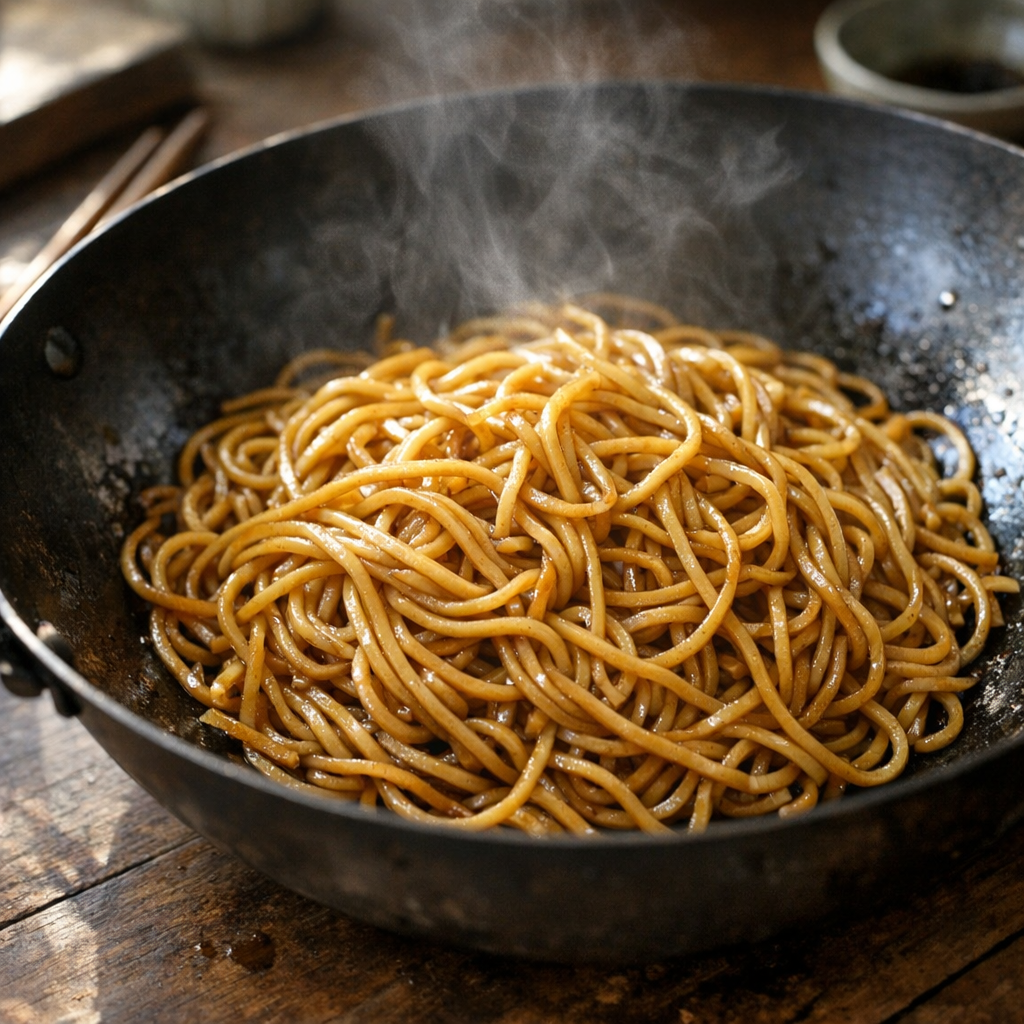 Nouilles sautées nature : la recette simple et parfumée