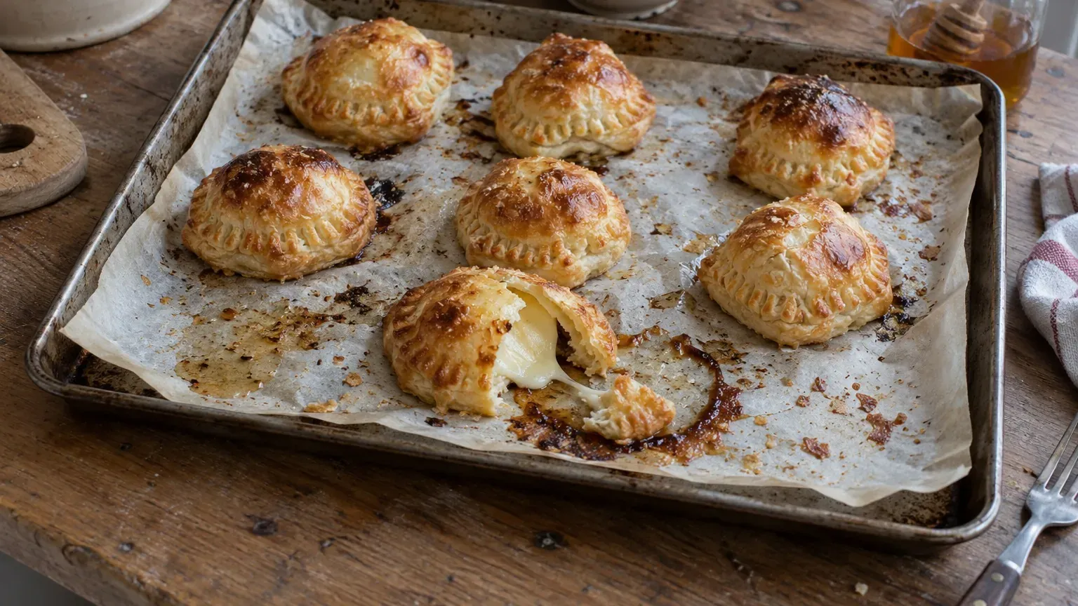 « Personne n’a deviné quel fromage fondait dedans » : feuilletés au Babybel et au miel caramélisé, la recette du cœur coulant