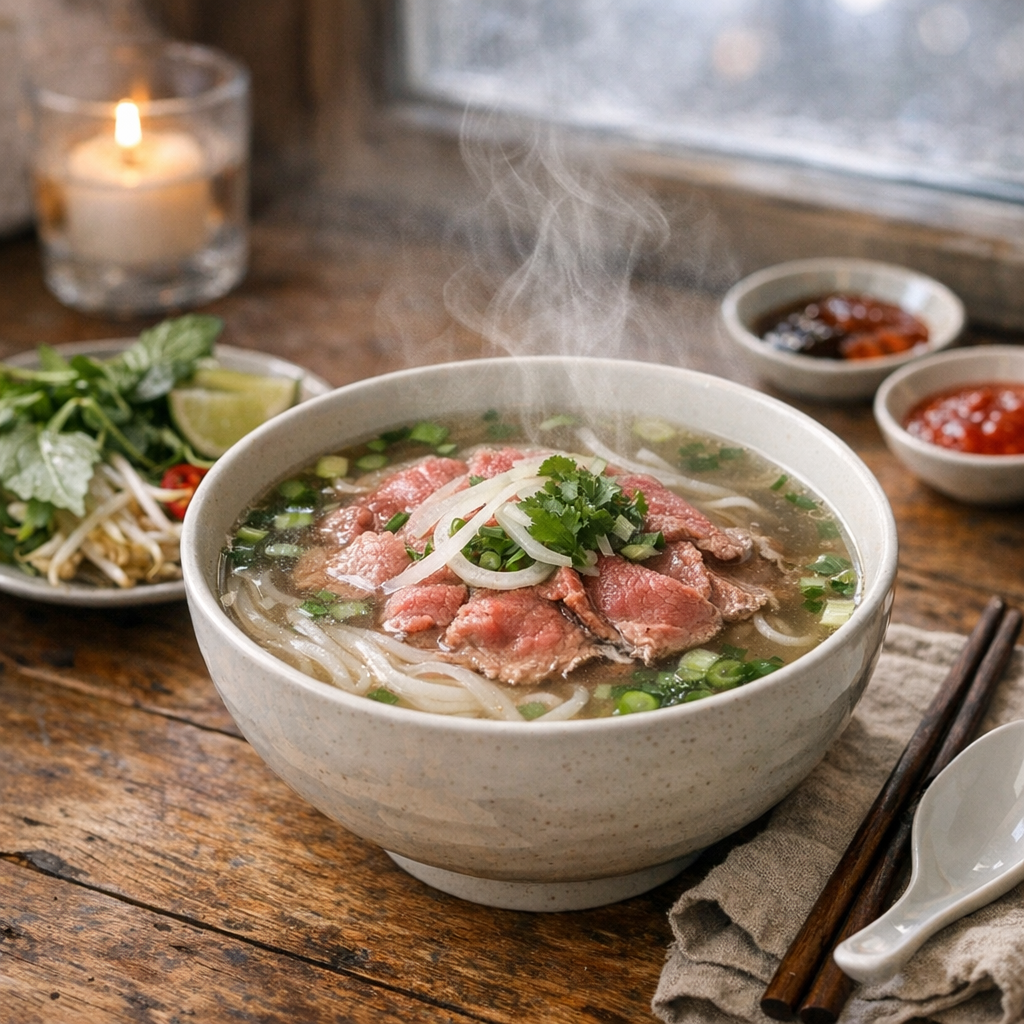 Le pho au bœuf fait-il grossir, ou faut-il surtout surveiller le bouillon ?