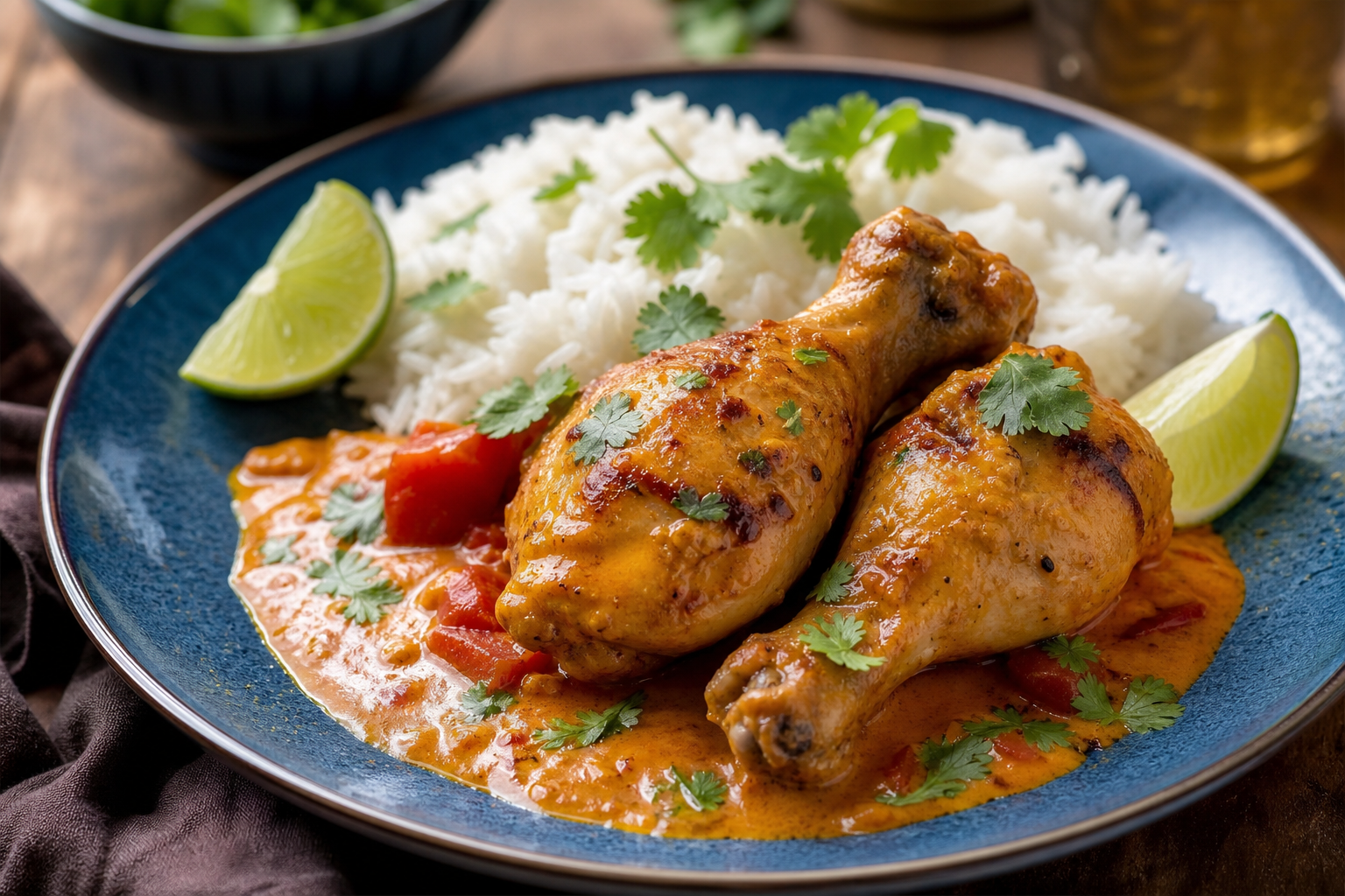 Les pilons de poulet Cookeo se cuisent en sauce curry coco