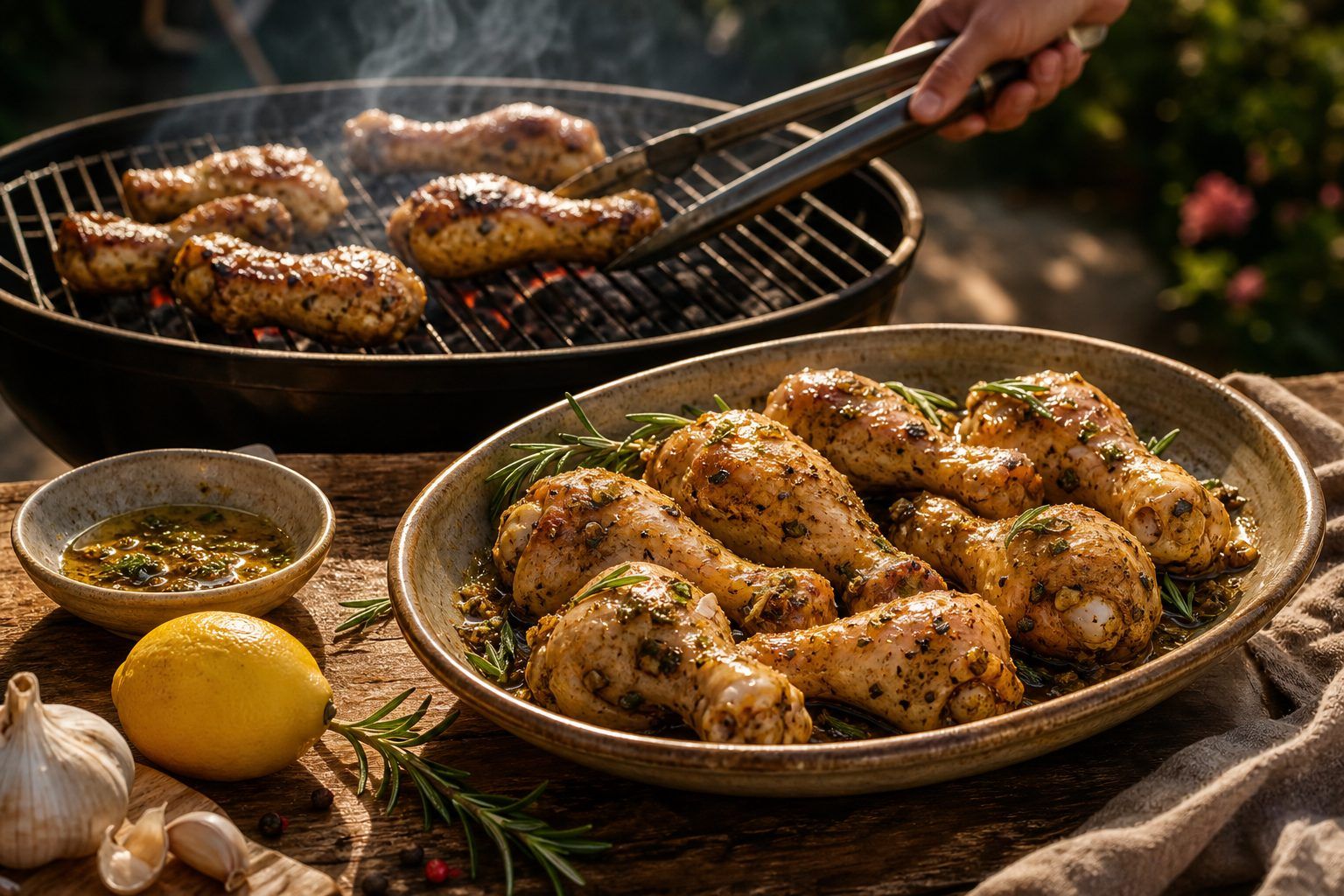 Préparation et cuisson au four ou au barbecue