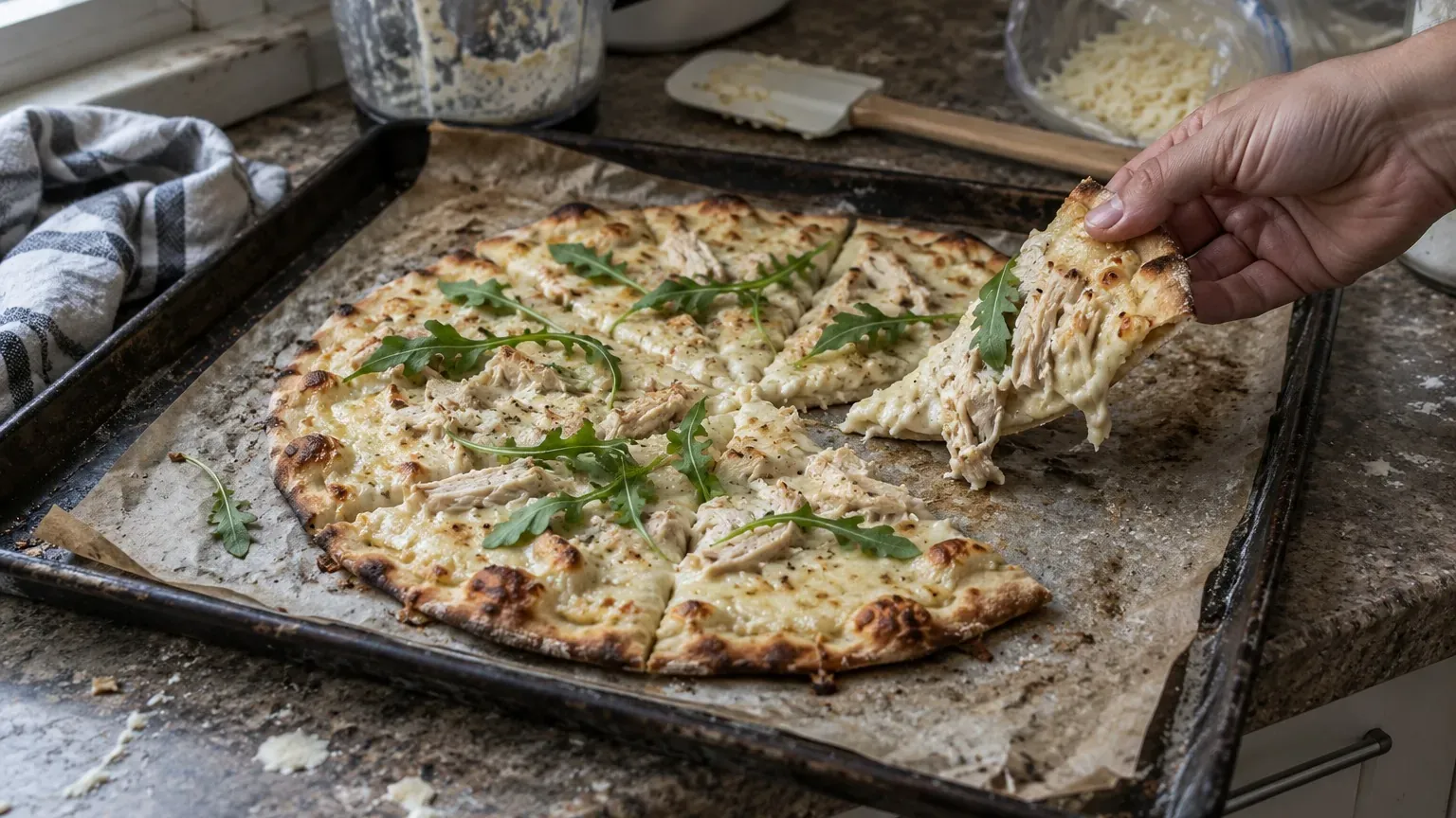 Pizza au cottage cheese molle et caoutchouteuse : pourquoi le blender gâche la pâte, et le geste qui la sauve