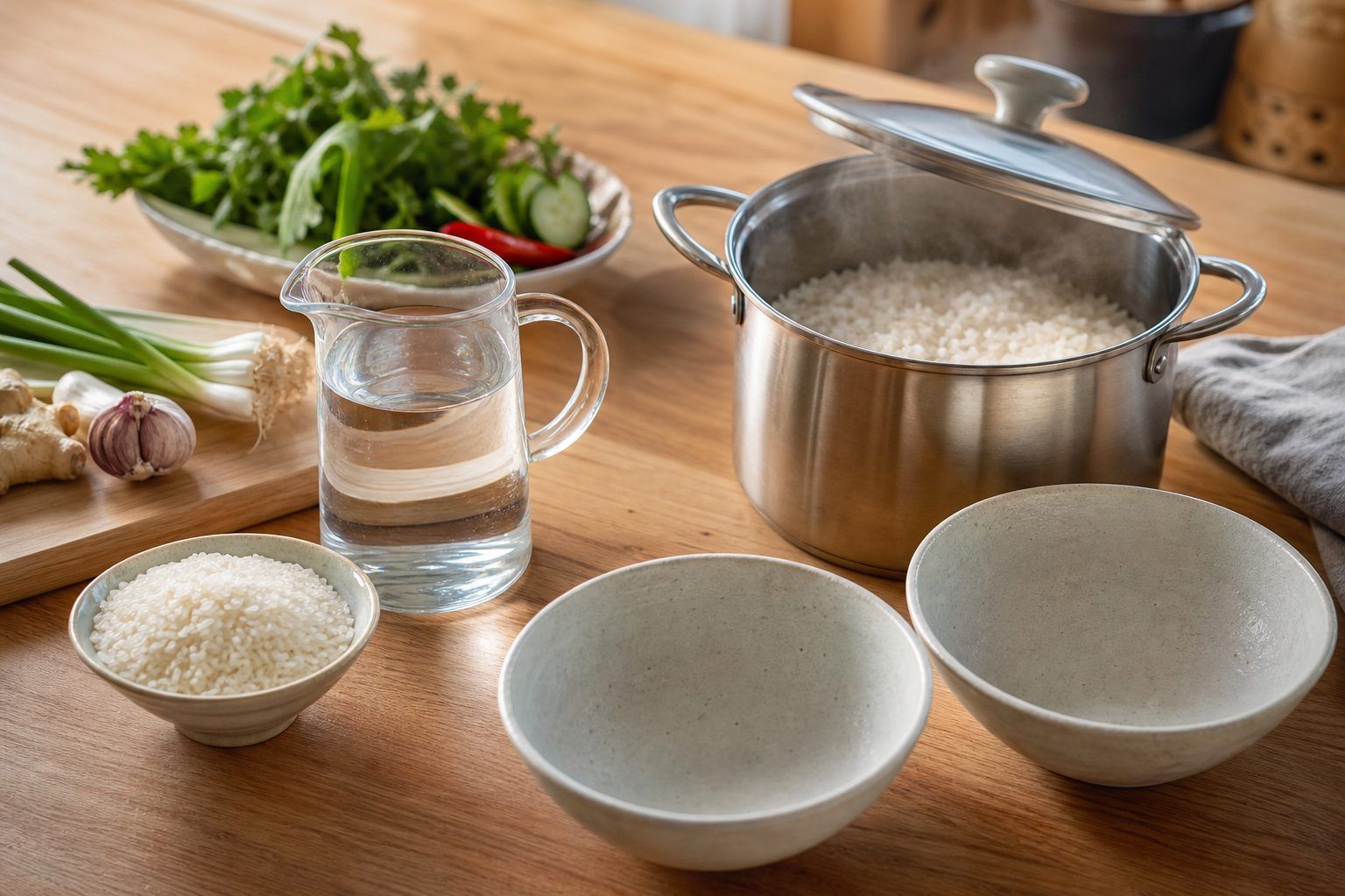 Quelle quantité d'eau et de riz selon le plat ?