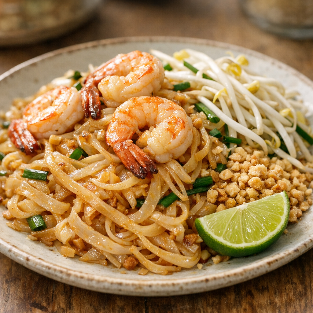 Recette pad thaï crevette : authentique, rapide et savoureuse