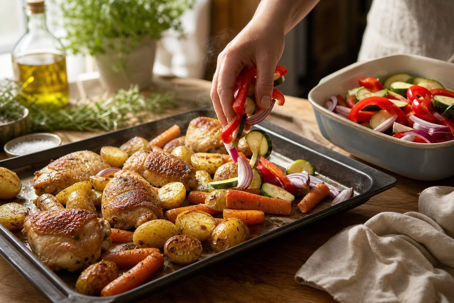 Préparation et cuisson : le bon ordre pour des légumes rôtis