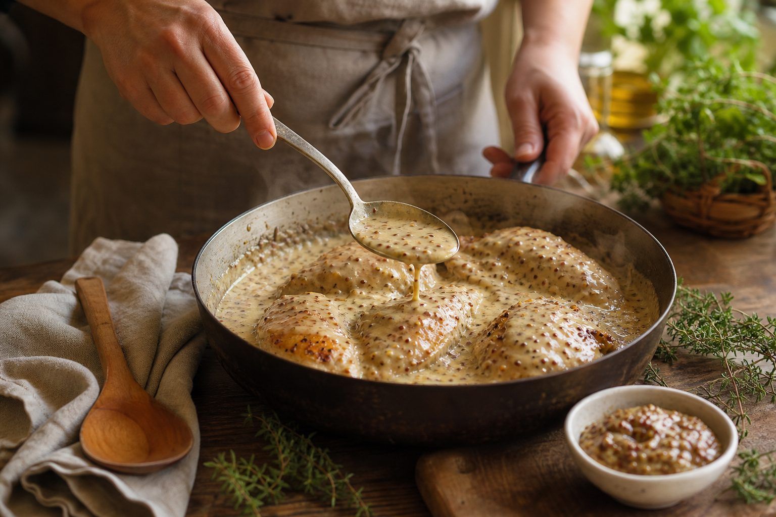 Cuisson&nbsp;: comment garder le poulet tendre et la sauce onctueuse