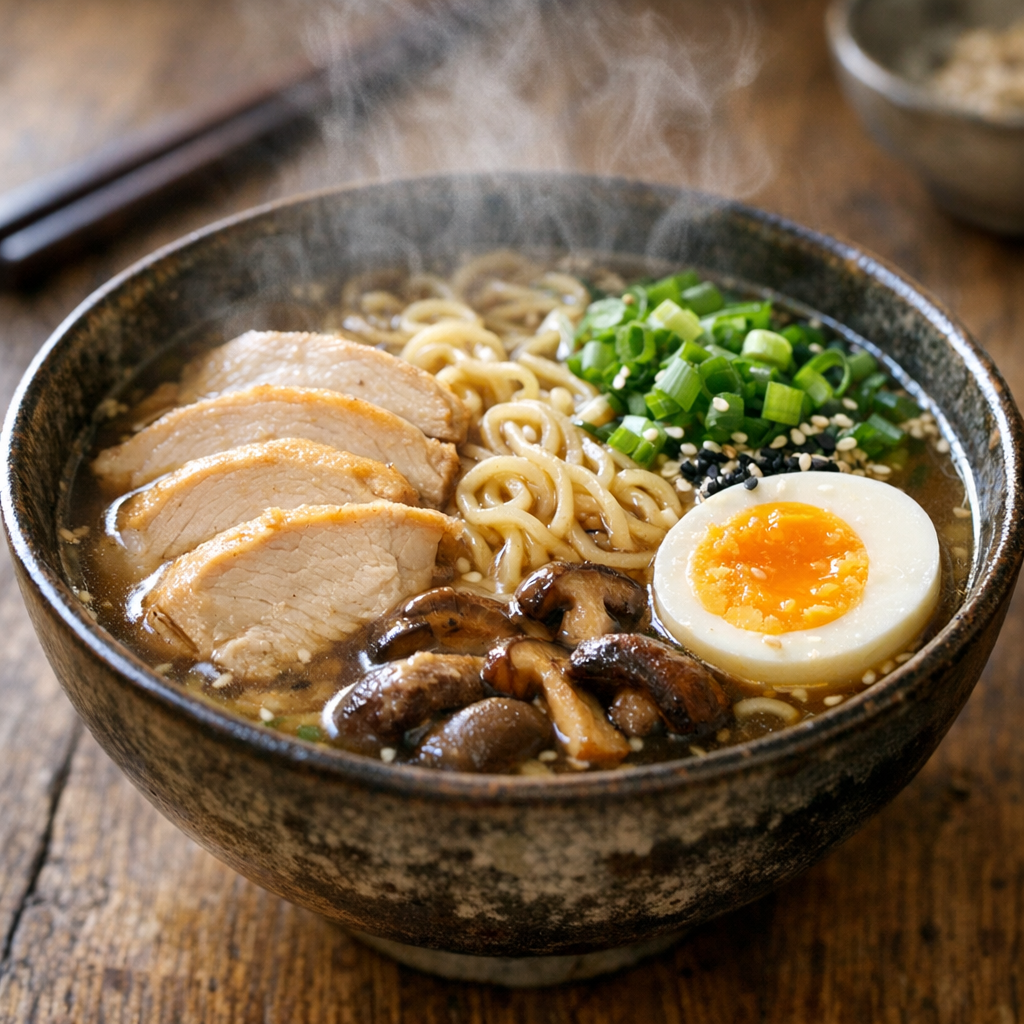 Recette ramen poulet: le bol maison simple et savoureux
