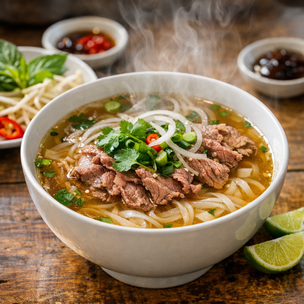 Recette soupe pho bœuf : le vrai phở bò maison