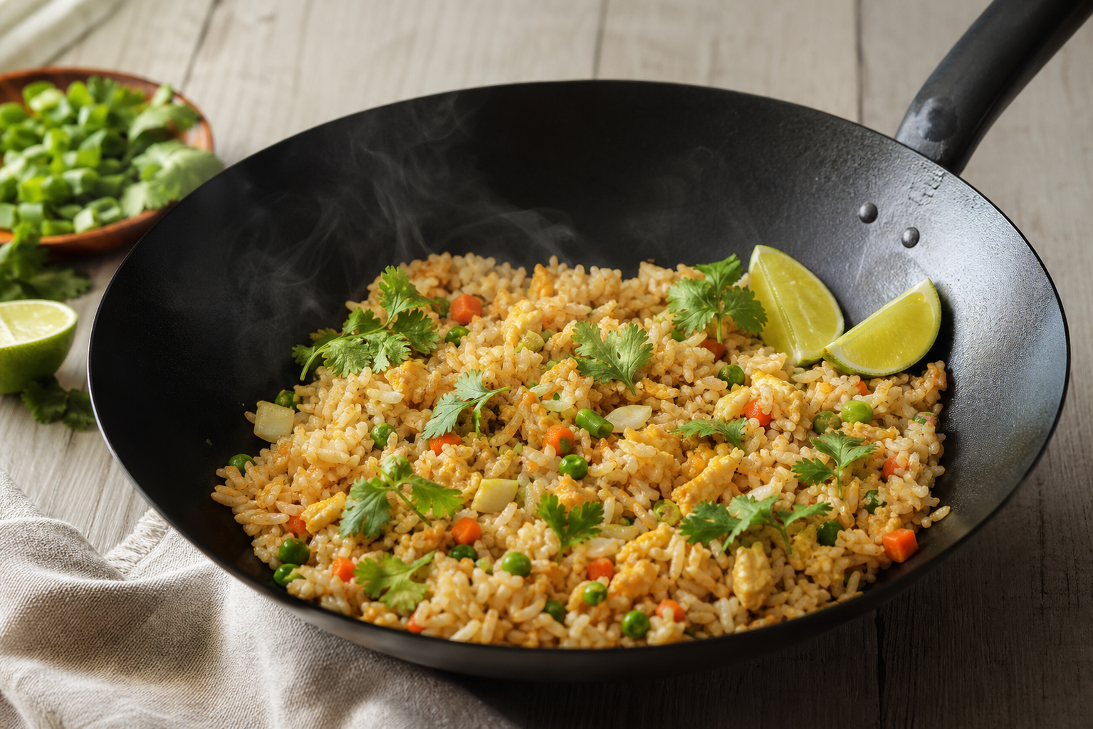 Un reste de riz cuit se transforme en cinq recettes parfumées