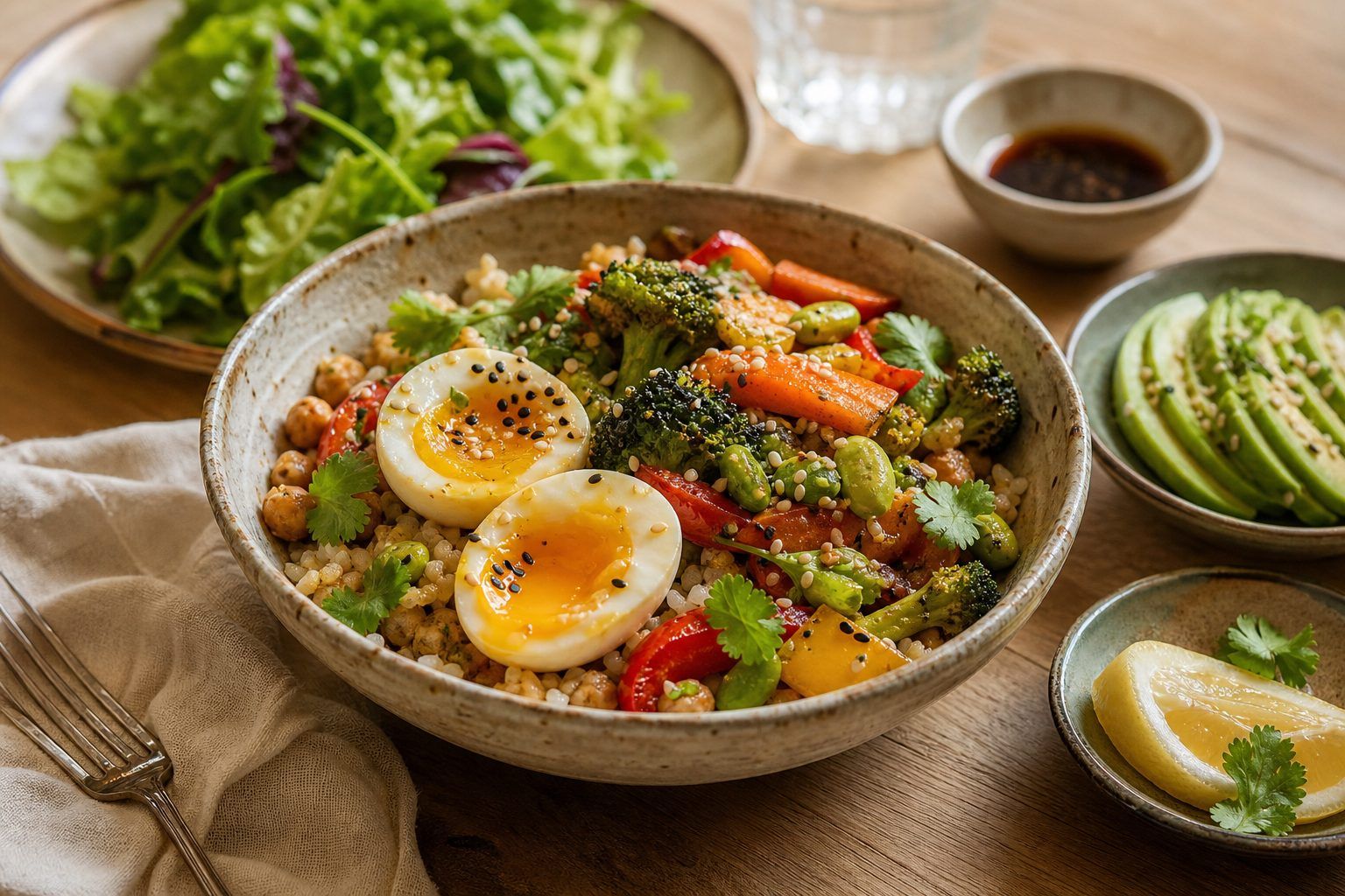 Restes de riz, œufs et bonnes associations pour un repas complet