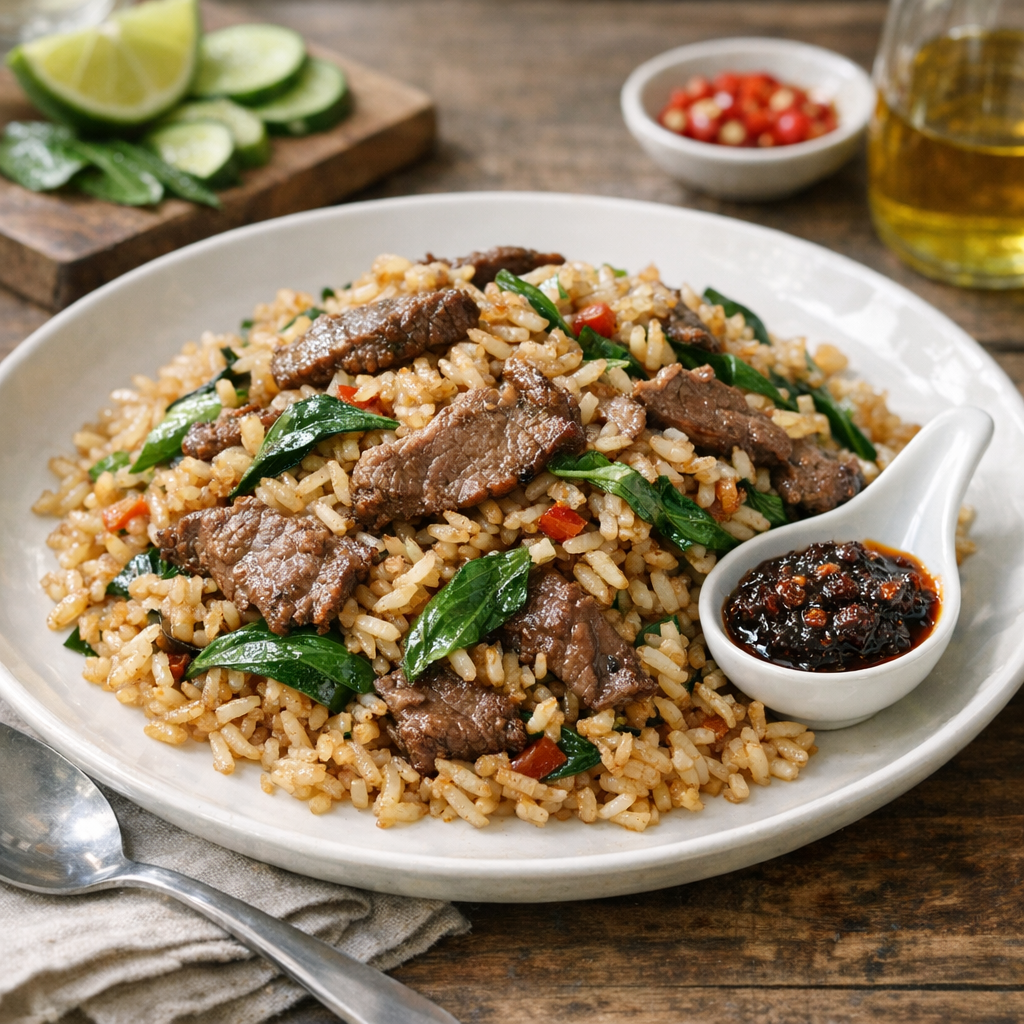 Réussir un riz sauté thaï au bœuf sans grains collants