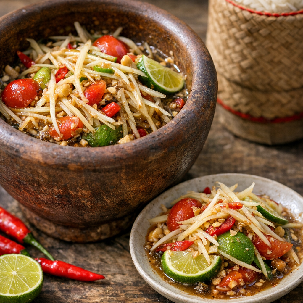 Pourquoi la Salade de papaye verte laotienne a un goût à part