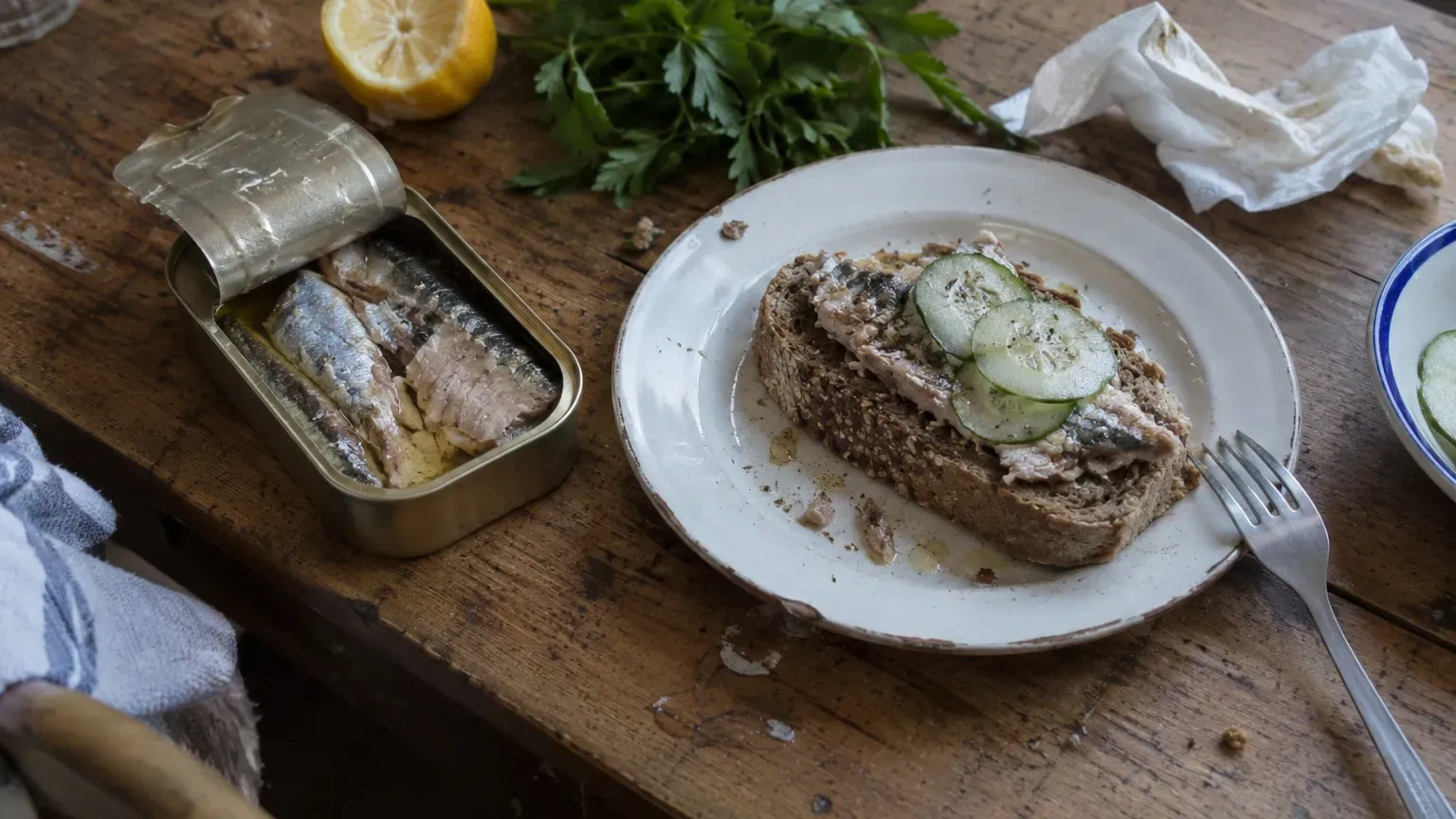 Sardines en boîte : pourquoi trois nutritionnistes les recommandent 2 à 3 fois par semaine, et comment les servir simplement