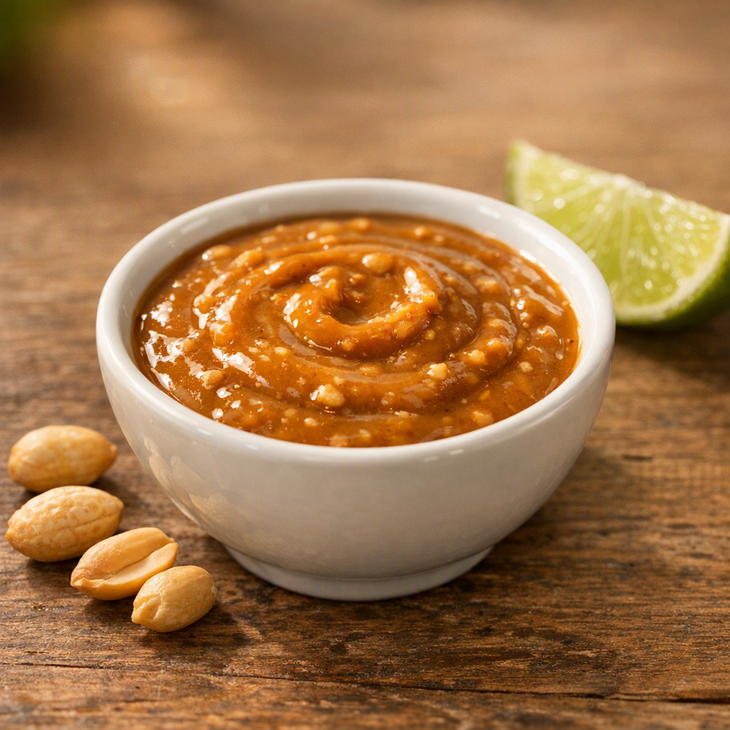 Sauce satay maison : proportions, texture et conservation