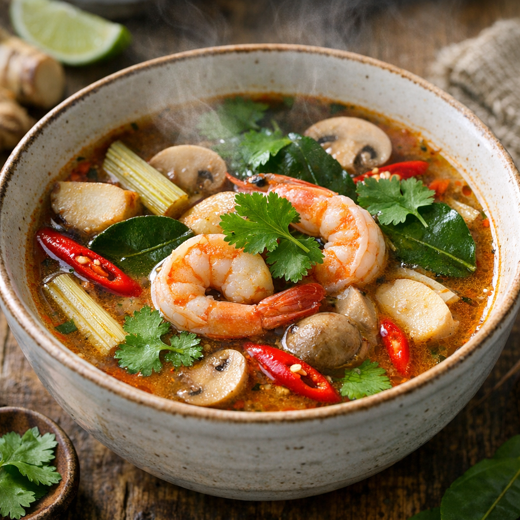 Soupe tom yum : la vraie recette thaï et ses secrets
