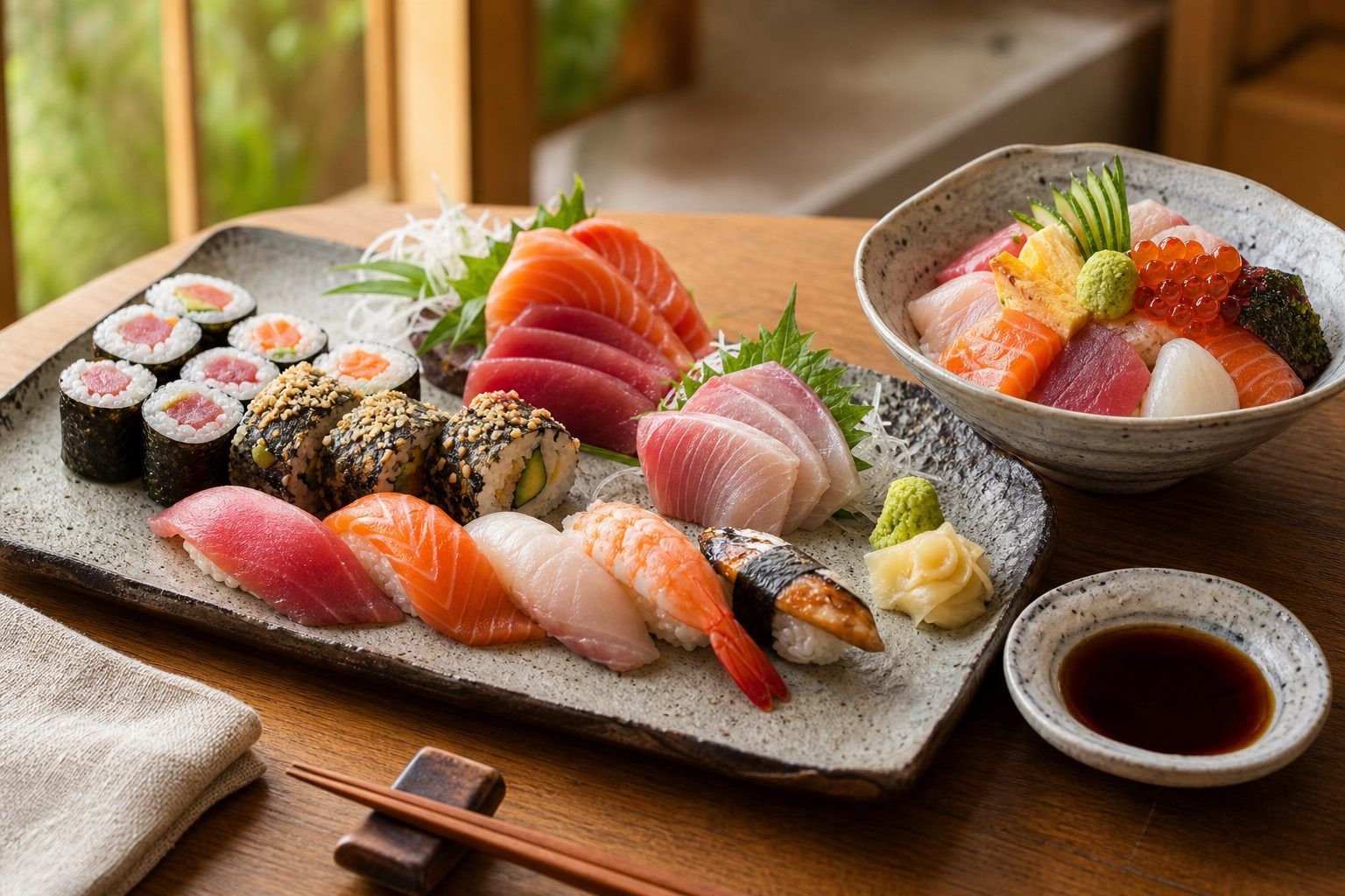 Sushi, maki, sashimi et chirashi&nbsp;: comprendre la carte