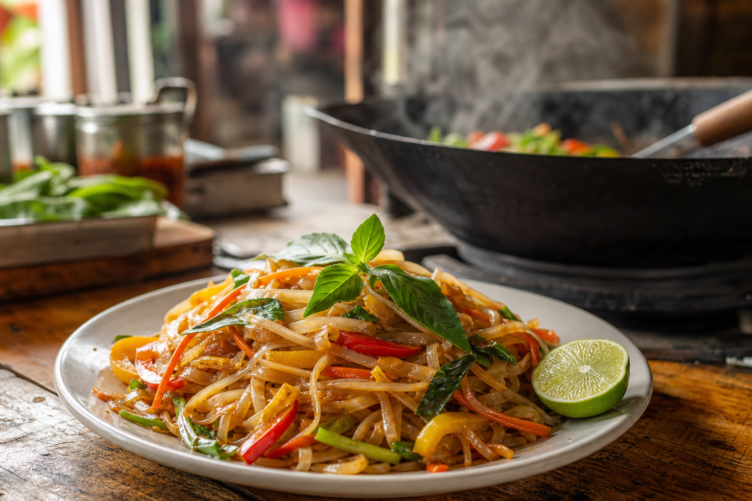 Un wok thai restaurant se choisit aussi à la lecture du menu